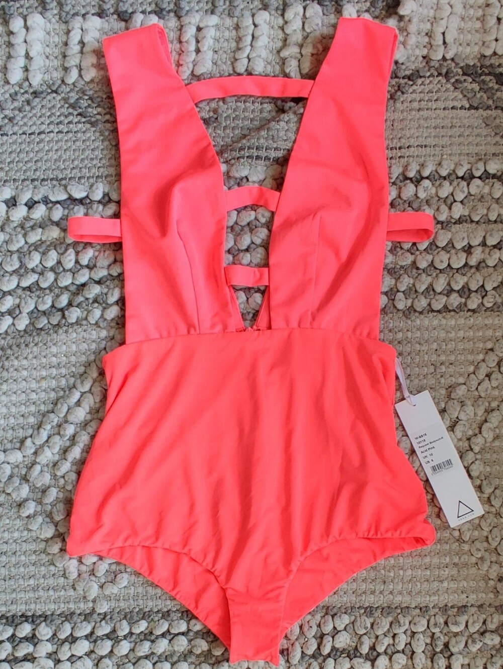 AQ/AQ NWT Request Bodysuit In Acid Pink Size 6